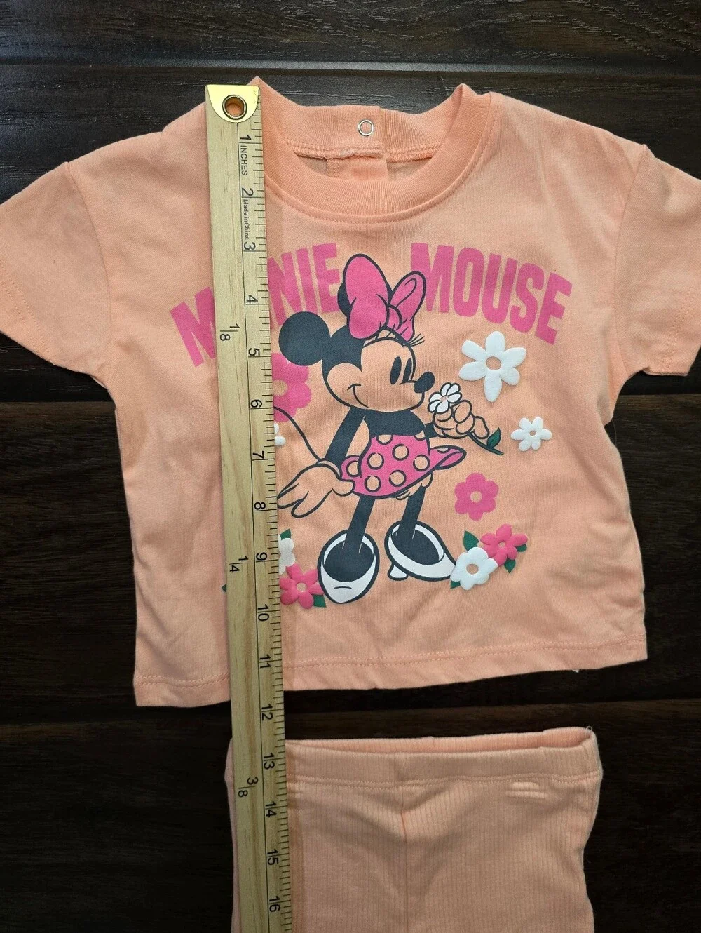 NWT Disney Minnie Mouse Baby Girl T-shirt and Shorts Set 3-6M